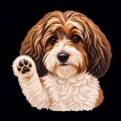 Peanut waving hello